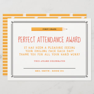 Invitation Récompense parfaite d'assistance