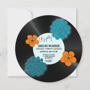 Invitation record vintage 50e anniversaire