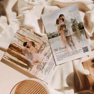 Invitation Recouvrement budgétaire du code QR 2 Mariage de sc