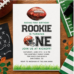 Invitation Recrue de l'année 1er anniversaire Football Garçon