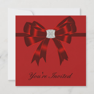Invitation Red Black All Occasion Party