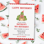 Invitation Red Capybara Watermelon Kids Fun Cappy Anniversair<br><div class="desc">Faites un splash avec notre Red Capybara Watermelon Kids Fun Cappy Birthday Invitation! Ce design enchanteur présente un charmant capybara rouge entouré d'une pastèque juteuse, créant un thème ludique et rafraîchissant, parfait pour une fête d'anniversaire amusante. Le coloris rouge vif et l'illustration fantaisiste capturent l'esprit joyeux de l'enfance, préparant le...</div>