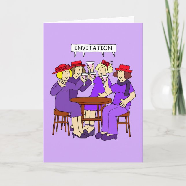 Invitation Red Casquette Ladies (Devant)