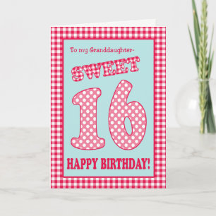 Invitation Red Check Polkas Sweet 16e anniversaire grand-fill