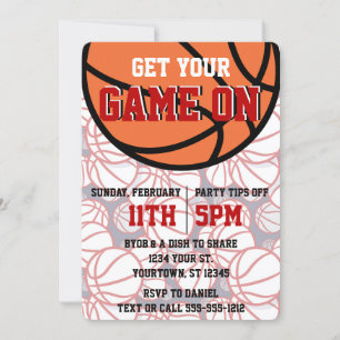 Invitation Red College Basketball Watch