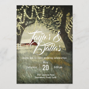 Invitation Red Country Grange   Matin du pays