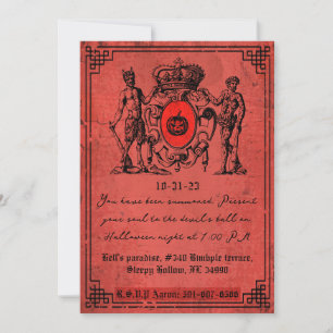 Invitation Red Devil Halloween
