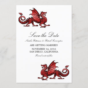 Invitation Red Dragon Enregistrer l'Invitation de date