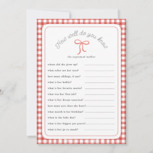 Invitation Red en vichy Comment bien connaissez-vous douche J