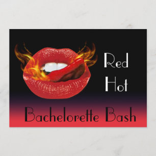 Invitation Red Hot Bachelorette Bash