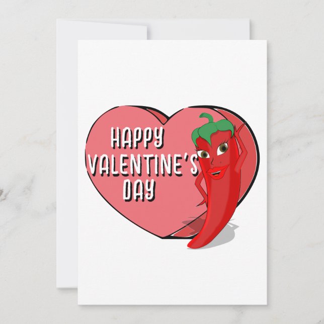 Invitation Red Hot Pepper Diva Valentines (Devant)