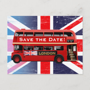 Invitation Red London Double Decker Bus