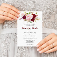 Red Tropical and Romantic Spanish Wedding