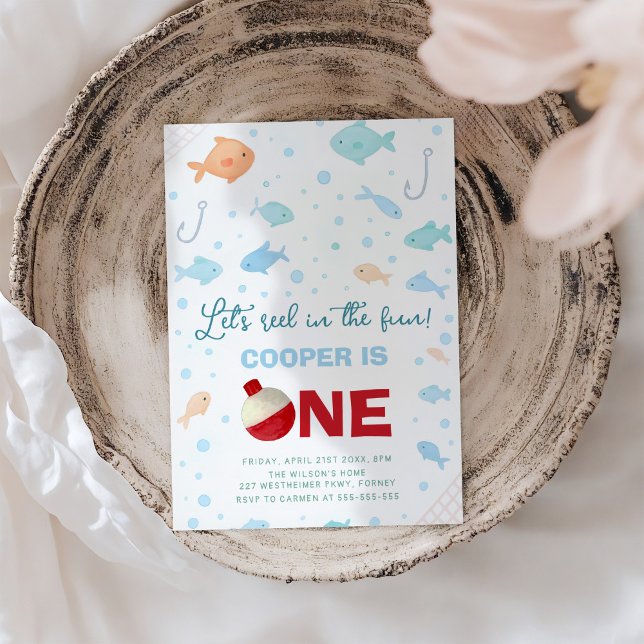 Invitation Reel in the Fun Fishing 1er anniversaire (Créateur téléchargé)