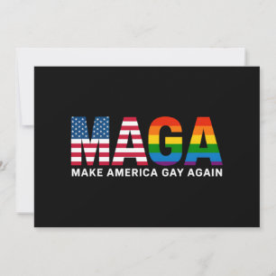 Invitation Refaire l'Amérique Gay Again Fierté Gay 2025 LGBTQ