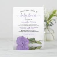 Reflet Lavender Rose Élégant Baby shower