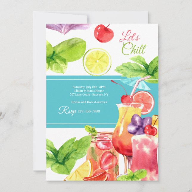 Invitation Refroidissons l'été (Devant)