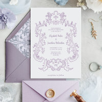 Regal Lavender | Vintage Baroque Frame Mariage