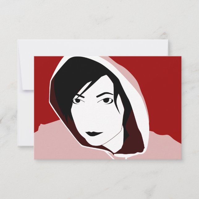 Invitation regard à capuchon (Devant)