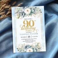 Regard bleu doré enchanteur pour 90e anniversaire 