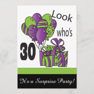 Invitation Regarde qui a 30 ans  30e anniversaire