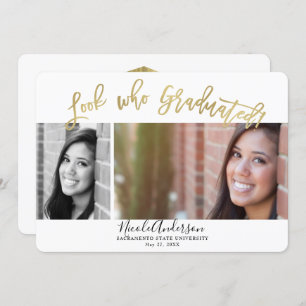 Invitation Regarder qui a obtenu le diplôme de deuxième année