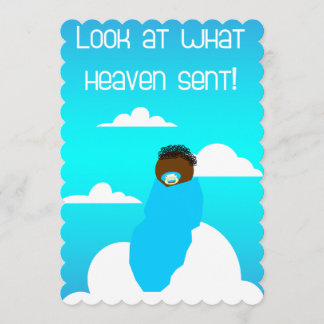 Invitation Regardez ce que le ciel a envoyé !Invitations de d