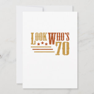 Invitation Regardez Qui 70 Ans Funny 70e Anniversaire Cadeau
