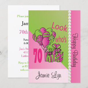 Invitation Regardez qui a 70 ans  70e anniversaire
