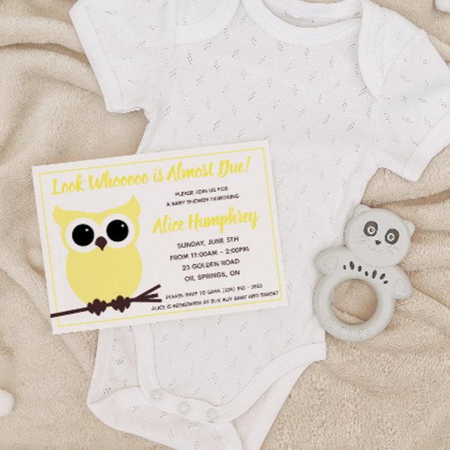 Invitation Regardez qui est presque arrivé !  Fête de bébé Ch (Créateur téléchargé)
