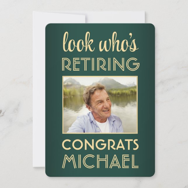 Invitation Regardez qui prend sa retraite grâce au Parti Vert (Devant)