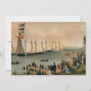 Invitation Régate maritime vintage du New York Yacht Club