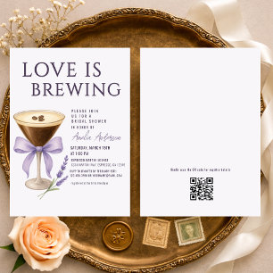 Invitation Registre de code QR de Martini Espresso pour enter