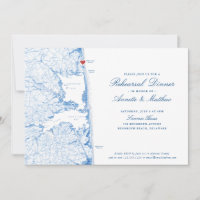 Rehoboth Beach Map Marine Blue Rehearer Dîner