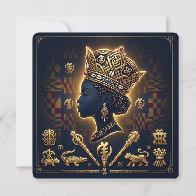 Invitation Reine d'Afrique (Devant)