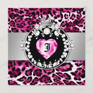 Invitation Reine de 311 Léopards-Tique de Pin chaud du bonbon