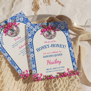 Invitation Reine de la danse Honey Honey Week-end d'enterreme