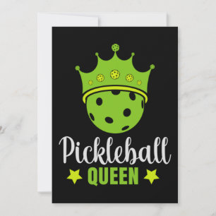 Invitation Reine de Pickleball Drôle Reine de Pickle Ball