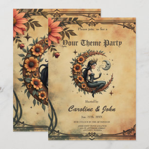 Invitation Reine du Croissant de Tournesol