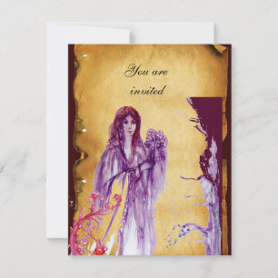 Invitation REINE GUINEVERE, Parchemin Brown