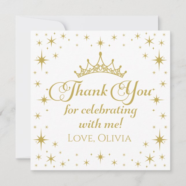 Invitation Reine Princesse Merci (Devant)