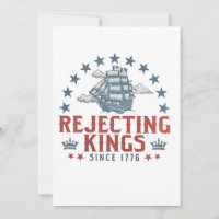 Rejeter les rois depuis 1776 4 juillet