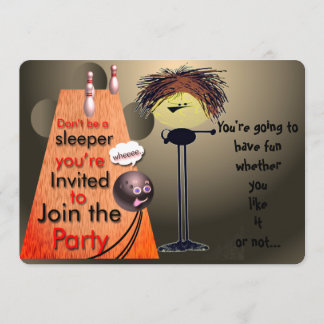 Invitation Rejoignez l'invitation de bowling de la fête