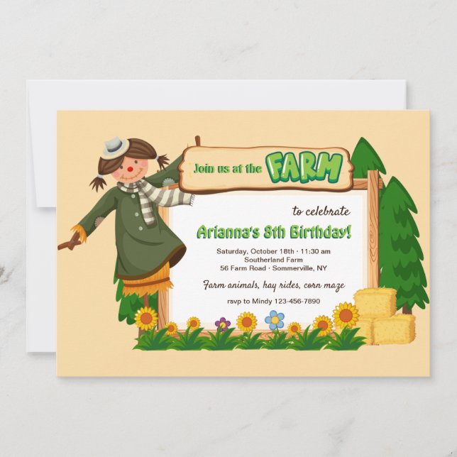 Invitation Rejoignez-Nous À L'Invitation De La Ferme (Devant)