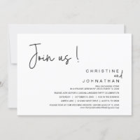 Rejoignez-Nous, Dîner Mariage Elopement, Fête, Dan