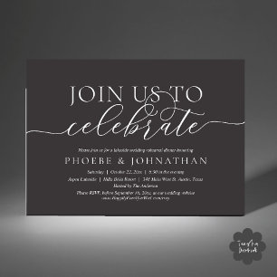 Invitation Rejoignez-Nous Pour Célébrer, Dîner De Répétition
