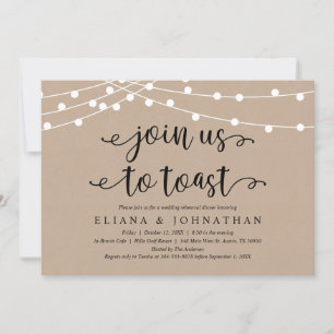 Invitation Rejoignez-nous pour trinquer, Dîner de répétition 