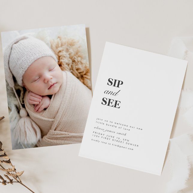 Invitation Rejoignez-nous pour un Sip et voir l'invitation de (Créateur téléchargé)