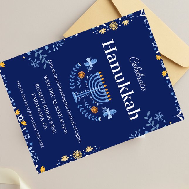 Invitation Rejoignez-nous pour une célébration joyeuse de l'H (Créateur téléchargé)