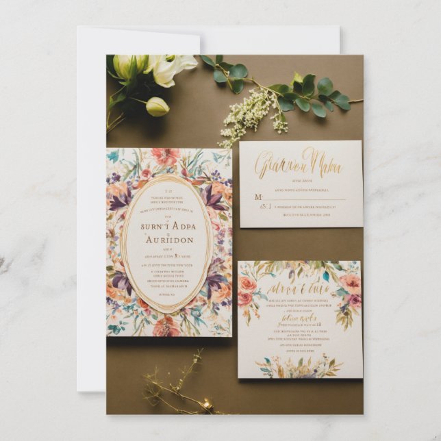 Invitation "Rejoignez-nous pour une célébration mémorable" (Devant)